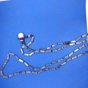 Elegant Blue Beaded Necklace